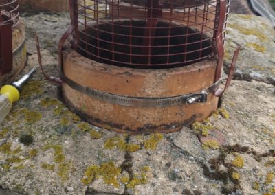 Chimney cowl installed on a roof - Cambridge Roofing Repairs