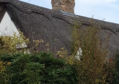 Thatched roof cottage with chimney design - Cambridge Roofing Repairs & Replacements